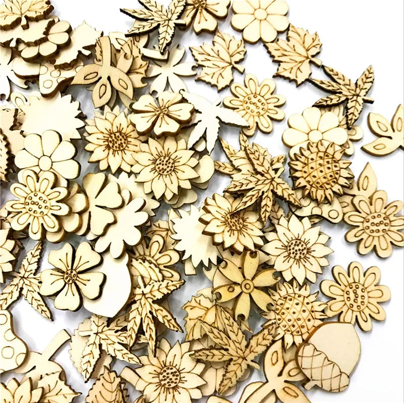 500PCS Flower Leaf Mixed Wooden Chips for Scrapbooking Embellishments Wood DIY Crafts Buttons Handmade Accessories 20MM
500PCS Flower Leaf Mixed Wooden Chips for Scrapbooking Embellishments Wood DIY Crafts Buttons Handmade Accessories 20MM