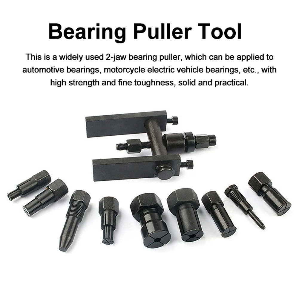 10 PCS Steel 2-jaw Bearing Puller Motorcycle Bearing Remover Bearing Extractor Puller Motorcycle Repairs Set with Storage Box
10 PCS Steel 2-jaw Bearing Puller Motorcycle Bearing Remover Bearing Extractor Puller Motorcycle Repairs Set with Storage Box