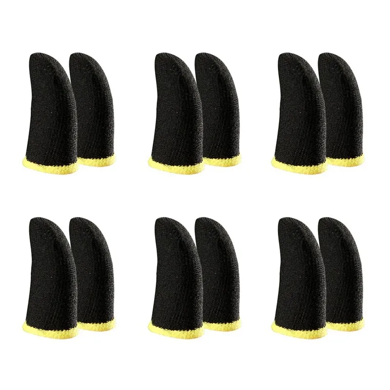 12pcs 18-Pin Carbon Fiber Finger Sleeve Fingers for Pubg Mobile Games Press Screen Finger Sleeves for Gaming Black & Yellow
12pcs 18-Pin Carbon Fiber Finger Sleeve Fingers for Pubg Mobile Games Press Screen Finger Sleeves for Gaming Black & Yellow