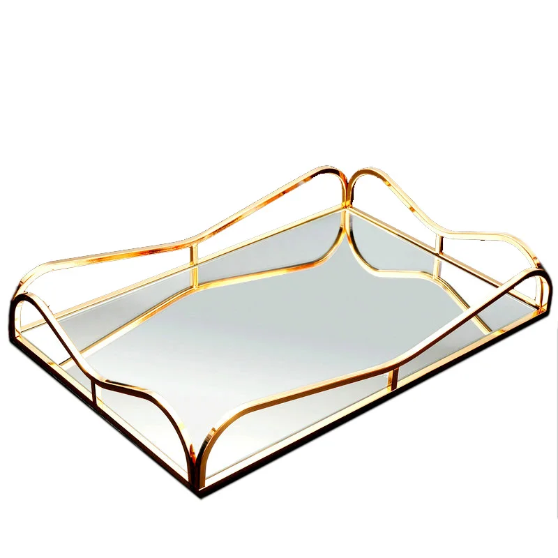 European Style Metal Mirror Tray Living Room Wine Decoration Cosmetics Jewelry Display Storage Tray Fruit Tray Modern Home Decor
European Style Metal Mirror Tray Living Room Wine Decoration Cosmetics Jewelry Display Storage Tray Fruit Tray Modern Home Decor