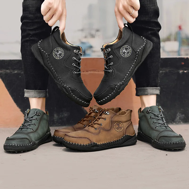 Classic New Men's Boots Warm Plush Men's Snow Boots Soft Leather Men's Ankle Boots Elegant British Style Men's Western Boots
Classic New Men's Boots Warm Plush Men's Snow Boots Soft Leather Men's Ankle Boots Elegant British Style Men's Western Boots