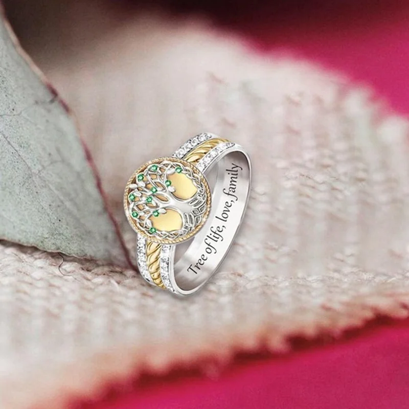 2021 Trend Diamond-Encrusted Two-Color Tree Of Life Emerald Family Women's Rings Men's Ring Gadgets For Men Coupl Ring Gothic
2021 Trend Diamond-Encrusted Two-Color Tree Of Life Emerald Family Women's Rings Men's Ring Gadgets For Men Coupl Ring Gothic