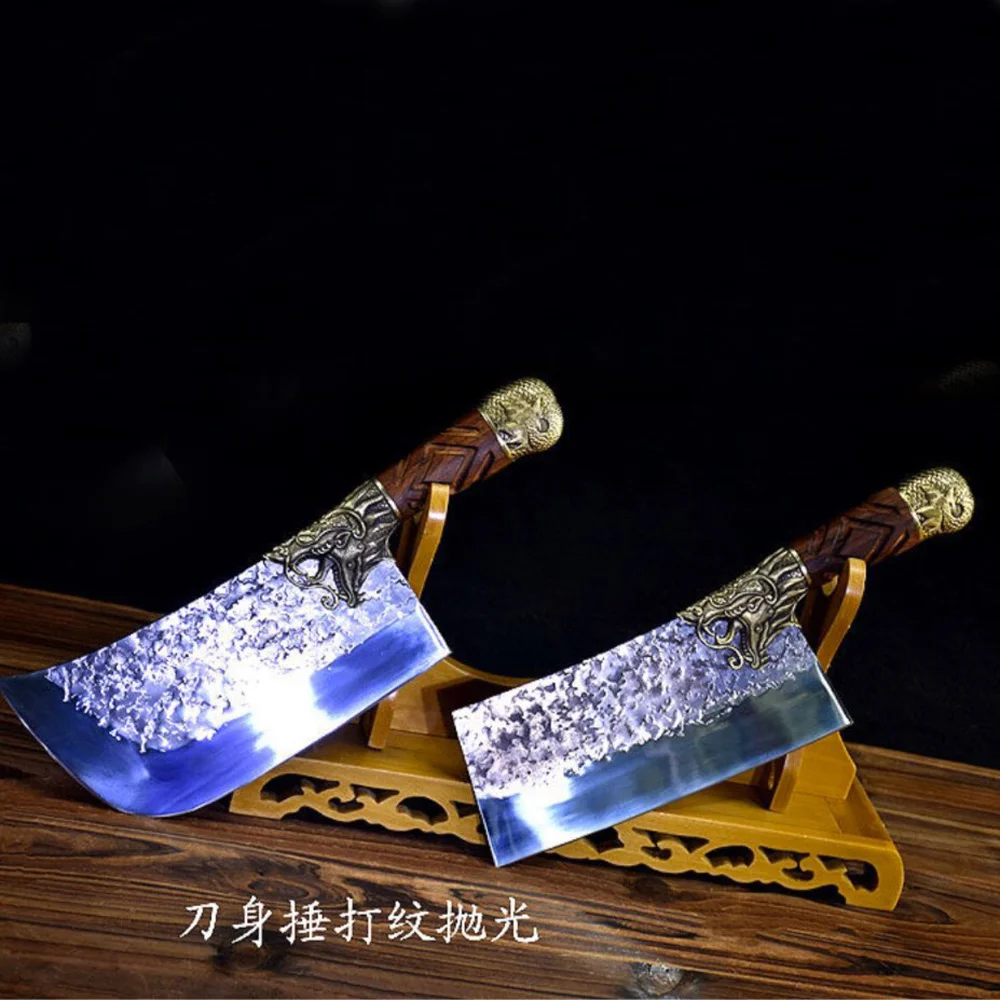 Household bone chopper Longquan manual forging chopper bone chopper dual purpose knife
Household bone chopper Longquan manual forging chopper bone chopper dual purpose knife