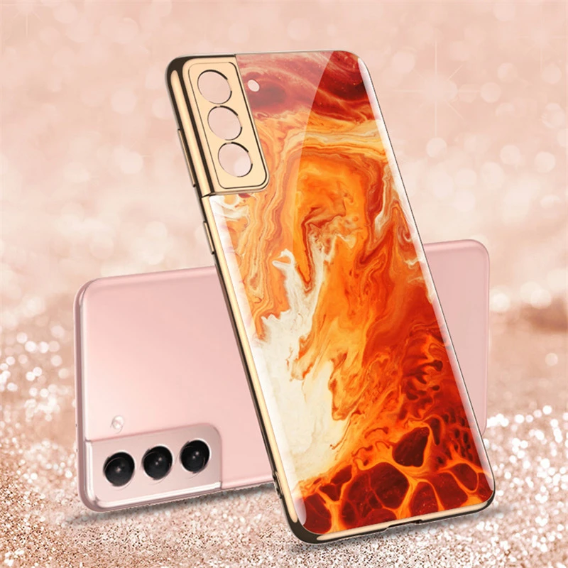 Luxury Plating Case For Samsung Galaxy S21 Plus S21 Ultra Cover Tempered Glass Soft TPU Bumper Cover For Samsung Galaxy S21
Luxury Plating Case For Samsung Galaxy S21 Plus S21 Ultra Cover Tempered Glass Soft TPU Bumper Cover For Samsung Galaxy S21