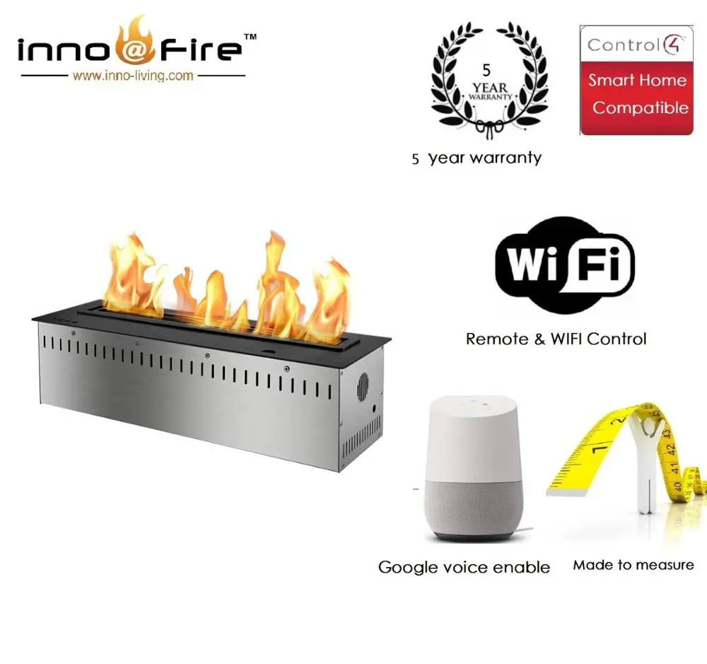 Inno-Fire 36 inch Remote control silver or black built in electric intelligent bio ethanol fireplace burners
Inno-Fire 36 inch Remote control silver or black built in electric intelligent bio ethanol fireplace burners