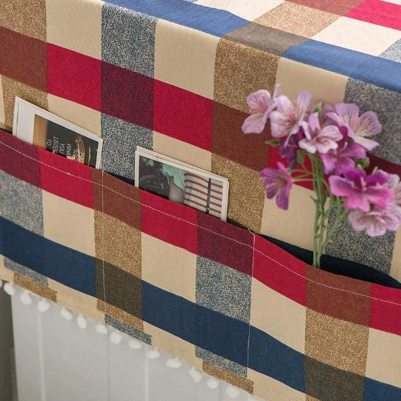 2 Pcs Washing Machine Cover, Dustproof Cotton, Refrigerator Cover Decoration Top Dust Cover, with Side Storage Bag
2 Pcs Washing Machine Cover, Dustproof Cotton, Refrigerator Cover Decoration Top Dust Cover, with Side Storage Bag