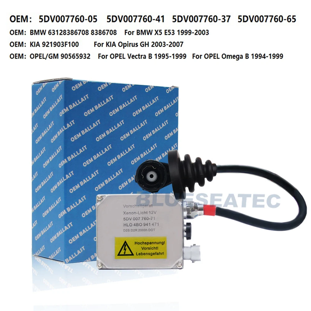 NEW OEM D1 For BMW X5 E53 For KIA Opirus For Opel Vectra B Omega B XENN HID Ballast Control Replaces 5DV007760-05 5DV007760-41
NEW OEM D1 For BMW X5 E53 For KIA Opirus For Opel Vectra B Omega B XENN HID Ballast Control Replaces 5DV007760-05 5DV007760-41