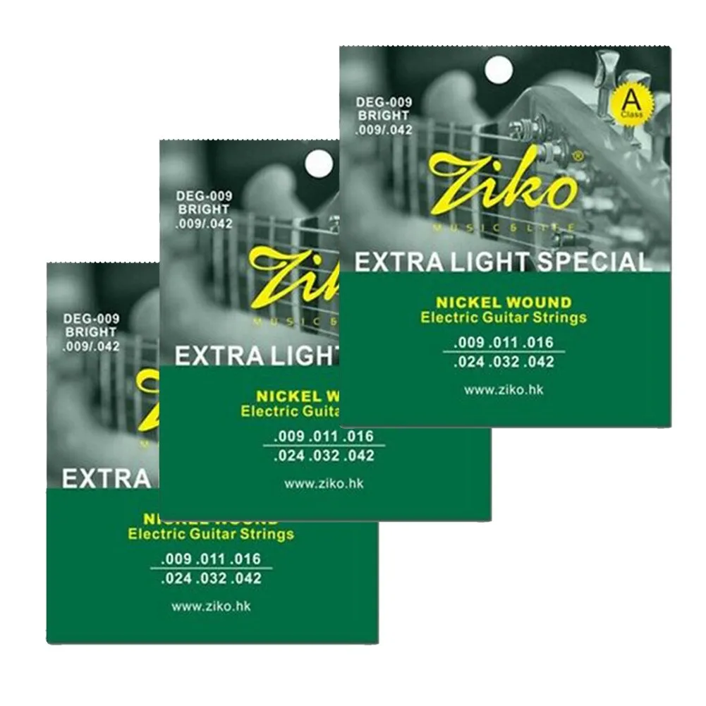 3 Packs Ziko Electric Guitar Strings Set Nickel Wound Extra Light Soft Electric Guitar Bass String DEG-009 2021 New
3 Packs Ziko Electric Guitar Strings Set Nickel Wound Extra Light Soft Electric Guitar Bass String DEG-009 2021 New