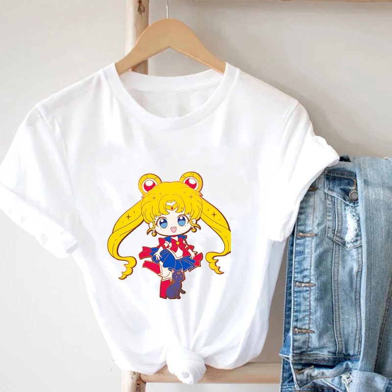 Cute Goth Japan Anime Women T-Shirt Aesthetic Cartoon Vintage Harajuku Streetwear Vogue Cotton White T-Shirt Y2k Aesthetic 
Cute Goth Japan Anime Women T-Shirt Aesthetic Cartoon Vintage Harajuku Streetwear Vogue Cotton White T-Shirt Y2k Aesthetic