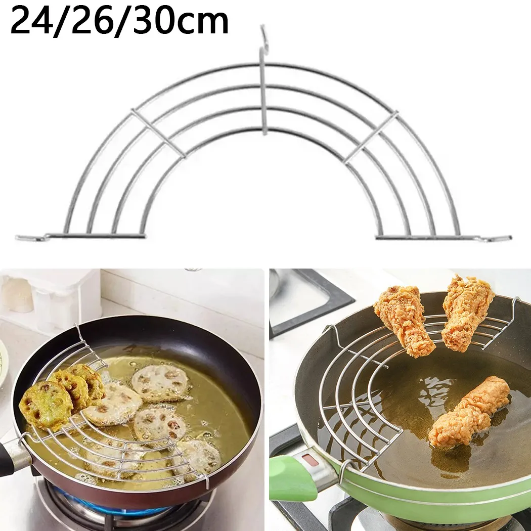 24/26/30cm Multifunction Kitchen Gadgets Drain Rack Accessories Stainless Steel Steam Rack Drain Oil Filter Rack Kitchen Tools
24/26/30cm Multifunction Kitchen Gadgets Drain Rack Accessories Stainless Steel Steam Rack Drain Oil Filter Rack Kitchen Tools