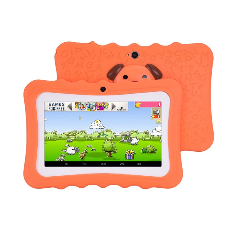 

2021 New Kids Tablet 7 Inch Tablet 512MB RAM 8GB ROM Quad Core Android 4.4 IPS 1024*600 Children Tablet Support Google Player