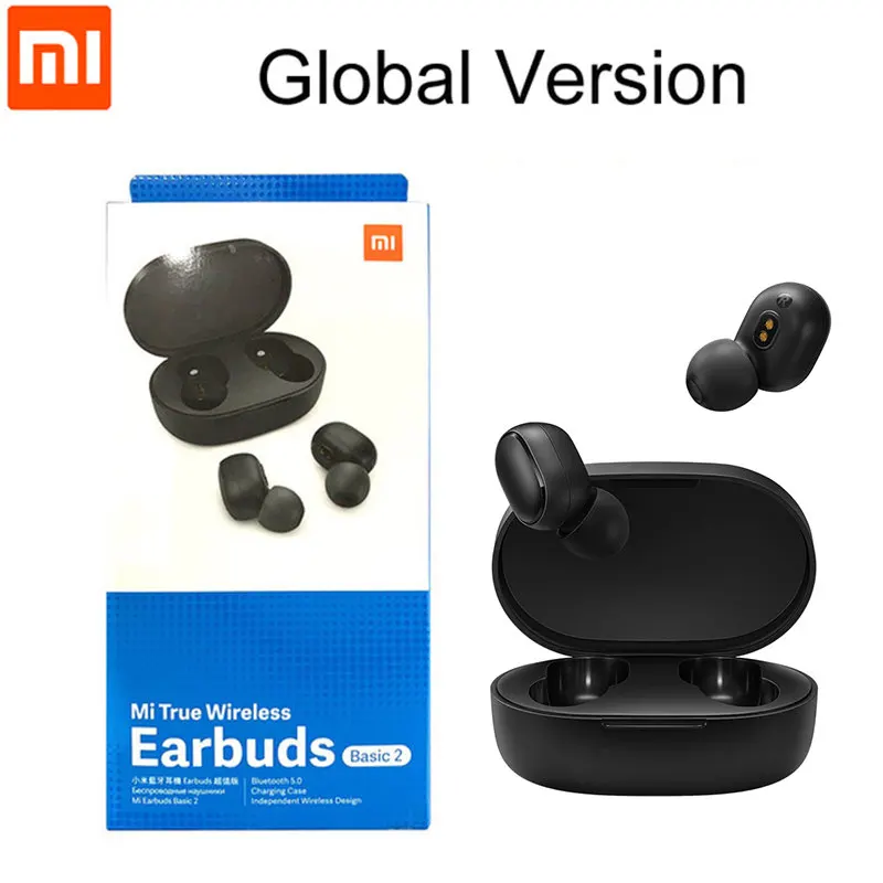 

Xiaomi Redmi Global Version AirDots 2 Bluetooth Earphone Mi True Wireless Earbuds Basic 2 Wireless Stereo Earbuds AI Control