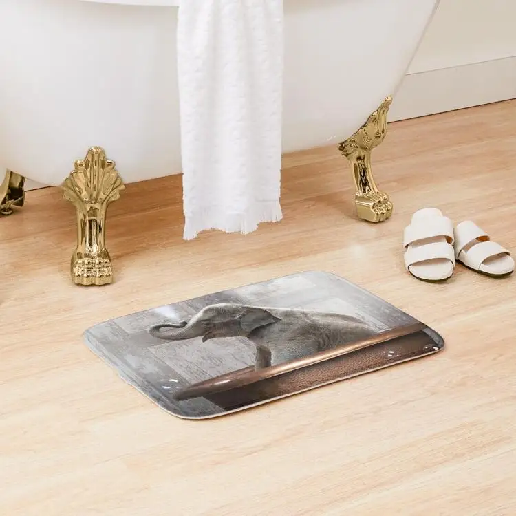 Коврик для ванной с изображением слона, нескользящий напольный ковер для душевой, кухни, туалета, спальни, гостиной
Коврик для ванной с изображением слона, нескользящий напольный ковер для душевой, кухни, туалета, спальни, гостиной