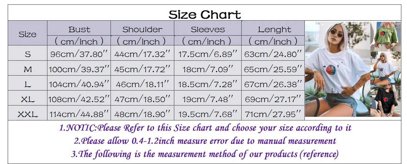 Women's T-shirts O Neck T Shirts Short Sleeve Loose Tunic Creativity Casual Basic Tees Tops Loose Crew Neck Harajuku Tops#40
Women's T-shirts O Neck T Shirts Short Sleeve Loose Tunic Creativity Casual Basic Tees Tops Loose Crew Neck Harajuku Tops#40