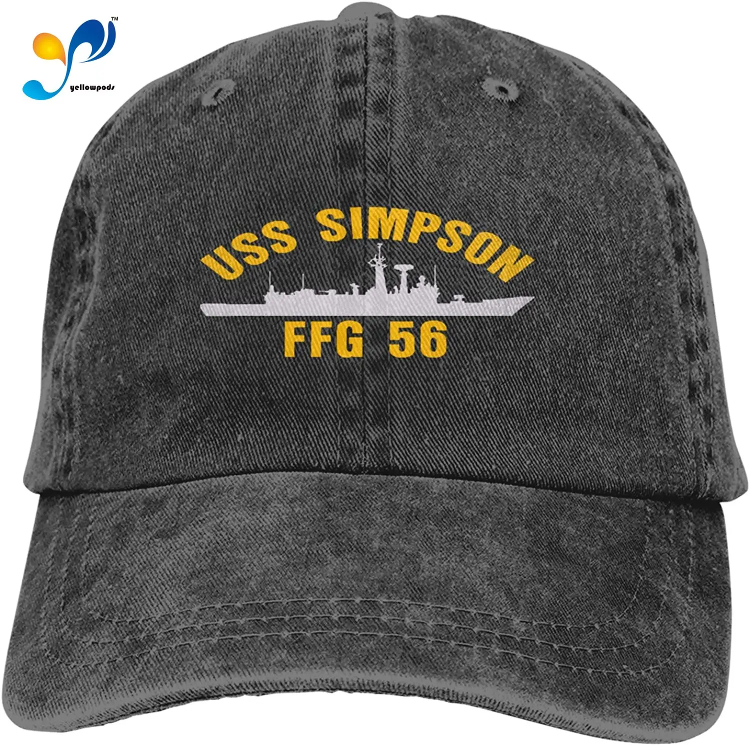 

USS Worden Dlg 18 Sandwich Cap Denim Hats Baseball Cap Adult Cowboy Hat
