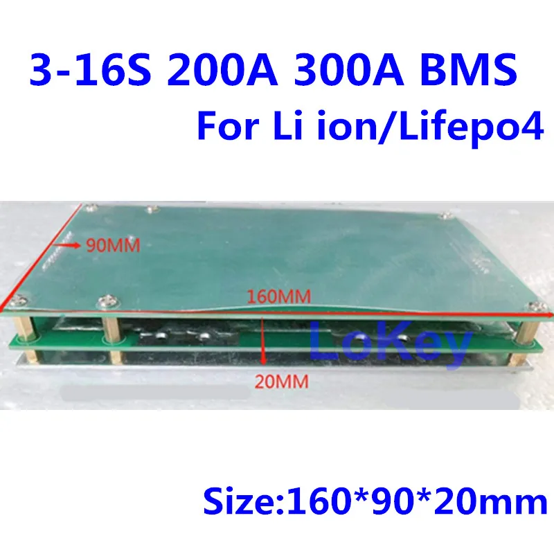 3s to 16S 48v Lifepo4 li-ion Battery protection Board 400A 300A 200A 100A BMS 10S 13S 14S 16S with balance
3s to 16S 48v Lifepo4 li-ion Battery protection Board 400A 300A 200A 100A BMS 10S 13S 14S 16S with balance