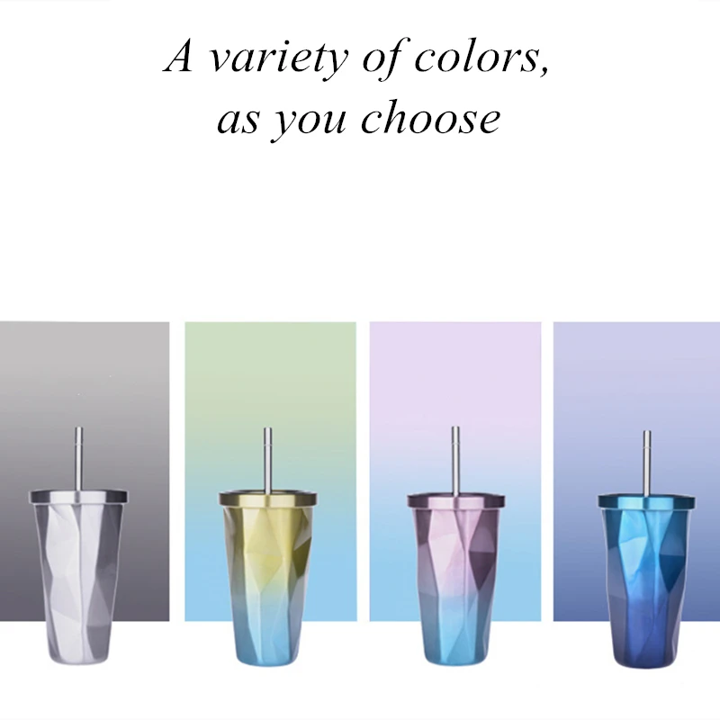 480ml With straw High quality Coffee Beer Mug Stainless Steel Beer Cup Mug With Double Wall Kitchen Drinkware For Kids Water Mug
480ml With straw High quality Coffee Beer Mug Stainless Steel Beer Cup Mug With Double Wall Kitchen Drinkware For Kids Water Mug