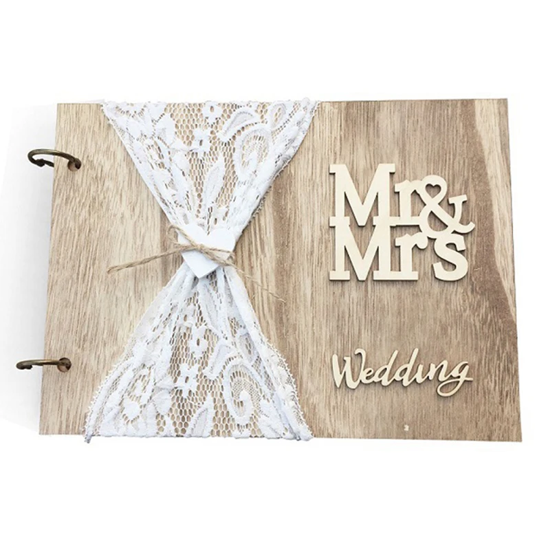 20/30/40 Pages Wooden Wedding Guest Book For Guests Visitors Sign Party Bridal Baby Shower Mr Mrs Mariage Wedding Favor Gifts
20/30/40 Pages Wooden Wedding Guest Book For Guests Visitors Sign Party Bridal Baby Shower Mr Mrs Mariage Wedding Favor Gifts