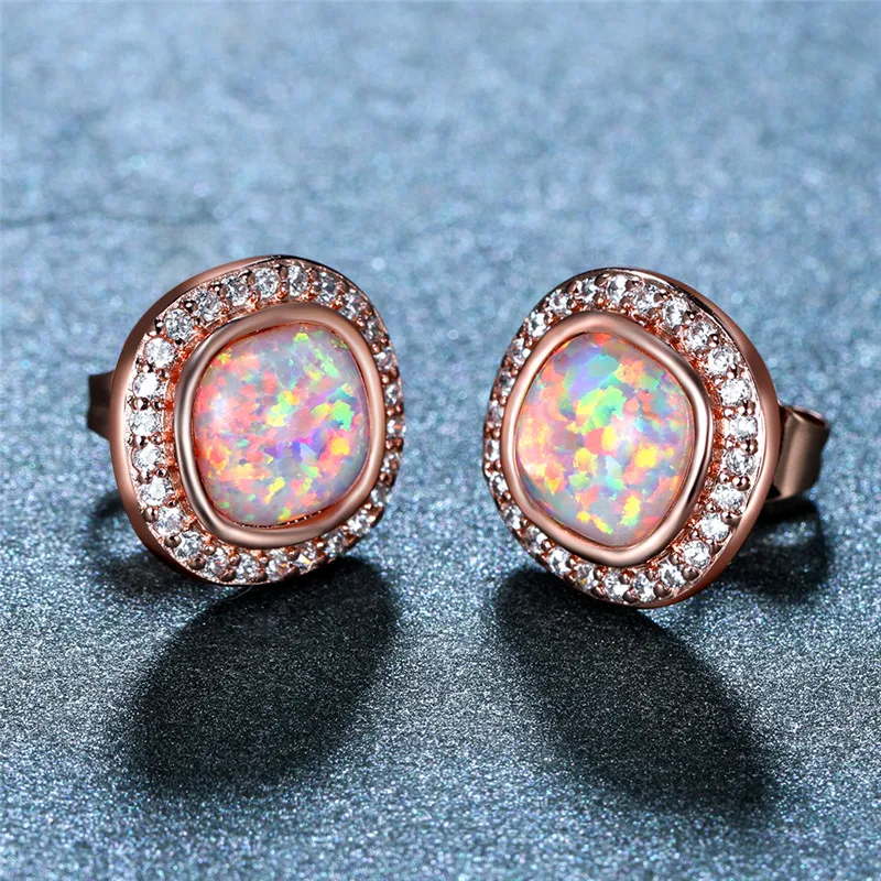 Classic Female White Blue Opal Stone Earrings Rose Gold Silver Color Stud Earrings For Women Trendy Bridal Oval Wedding Jewelry
Classic Female White Blue Opal Stone Earrings Rose Gold Silver Color Stud Earrings For Women Trendy Bridal Oval Wedding Jewelry
