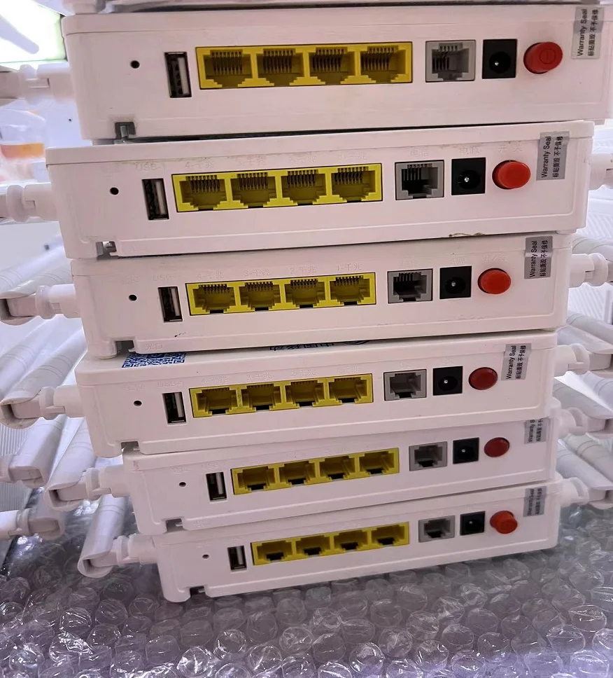 6pcs F673AV9 Dual Band 4ge+1tel+2usb+Ac 5g Wifi Ont ONU Gpon English Version OLT Second Hand Without Power
6pcs F673AV9 Dual Band 4ge+1tel+2usb+Ac 5g Wifi Ont ONU Gpon English Version OLT Second Hand Without Power