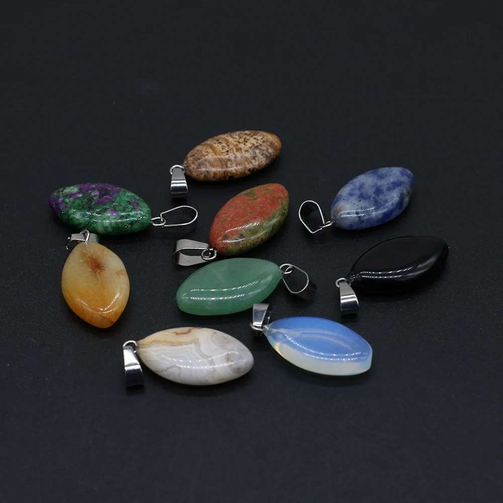 6Pcs Natural Stone Pendant Oval Exquisite Stone Charms For Jewelry DIY Necklace Bracelet Accessories Making Random Color 14x28mm
6Pcs Natural Stone Pendant Oval Exquisite Stone Charms For Jewelry DIY Necklace Bracelet Accessories Making Random Color 14x28mm