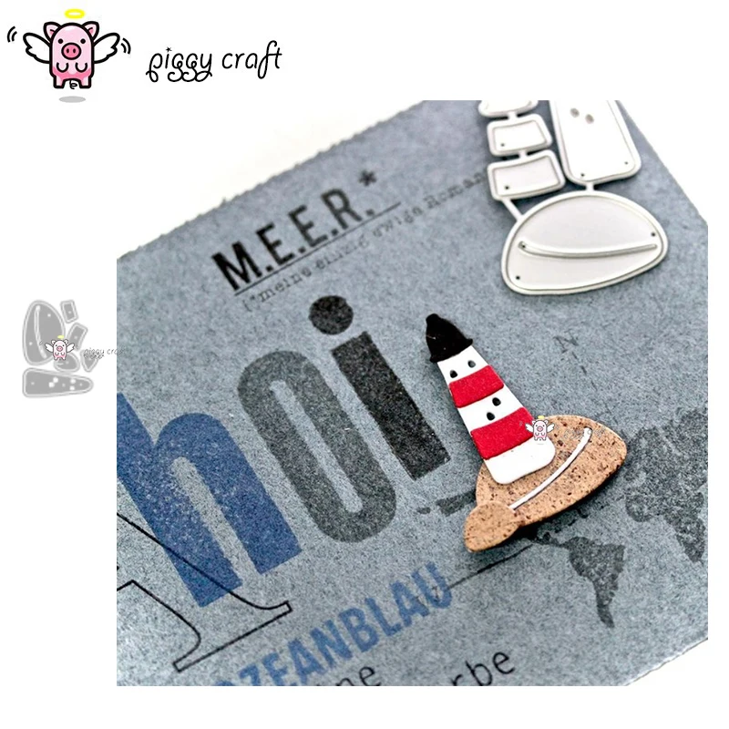 Piggy Craft metal cutting dies cut die mold Sea lighthouse decoration Scrapbook paper craft knife mould blade punch stencils die
Piggy Craft metal cutting dies cut die mold Sea lighthouse decoration Scrapbook paper craft knife mould blade punch stencils die