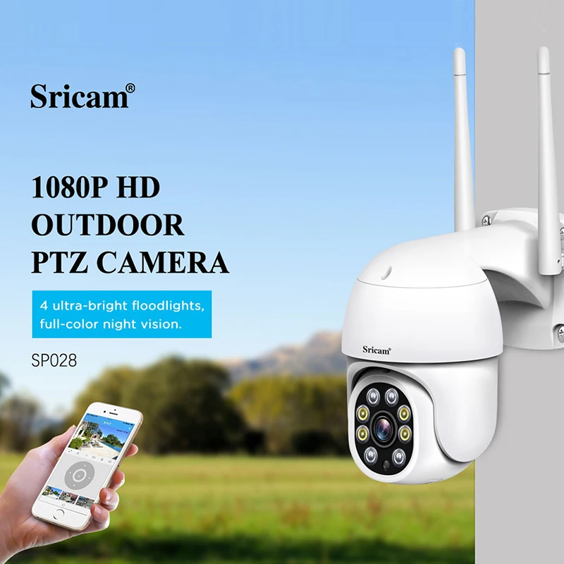 Sricam SP028 2MP PTZ Wi-Fi Камера 1080P AI автоматическое отслеживание Открытый IP Камера двухканальную аудиосвязь ИК Ночное видение видео наблюдения CCTV
Sricam SP028 2MP PTZ Wi-Fi Камера 1080P AI автоматическое отслеживание Открытый IP Камера двухканальную аудиосвязь ИК Ночное видение видео наблюдения CCTV