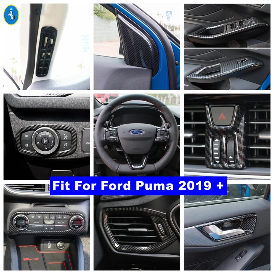 Carbon Fiber Look Interior Refit Kit Pillar A Air AC / Door Bowl / Head Lights Switch Cover Trim Fit For Ford Puma 2019 - 2021
Carbon Fiber Look Interior Refit Kit Pillar A Air AC / Door Bowl / Head Lights Switch Cover Trim Fit For Ford Puma 2019 - 2021