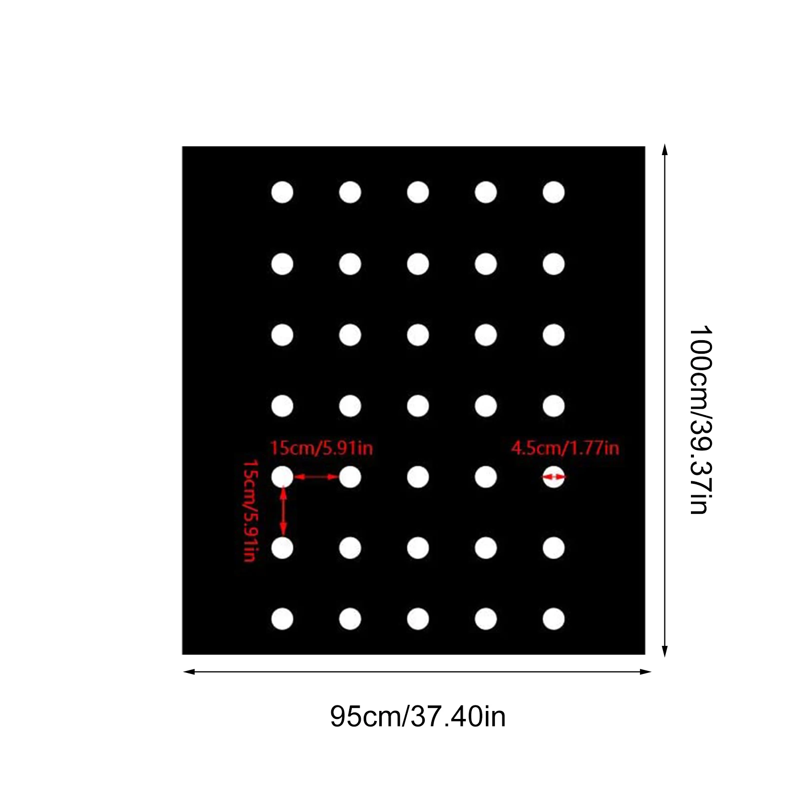 95x100cm 5 Holes Black Garden Film Agricultural Plants Grow Film Protection Cover Greenhouse Perforated PE Mulch Film
95x100cm 5 Holes Black Garden Film Agricultural Plants Grow Film Protection Cover Greenhouse Perforated PE Mulch Film