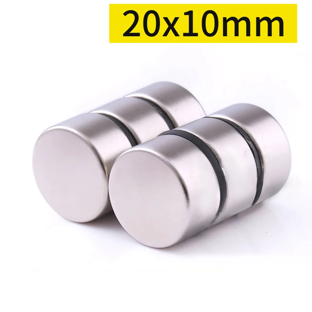 5pcs Neodymium Magnets 20mm x 10mm Round Rare Earth Ring Disk Strong Craft N35 - купить по выгодной цене |