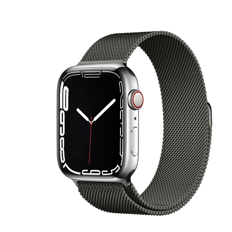 Ремешок Миланская петля для Apple watch band 44 мм 40 металлический браслет из нержавеющей