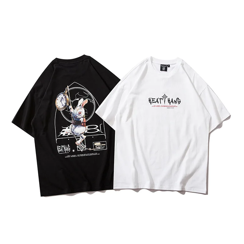 Hip Hop Harajuku Spoof Rabbit Print Tee Shirts Tops Unisex Streetwear Fashion Casual Loose 100% Cotton Tshirt Short Sleeve Women
Hip Hop Harajuku Spoof Rabbit Print Tee Shirts Tops Unisex Streetwear Fashion Casual Loose 100% Cotton Tshirt Short Sleeve Women