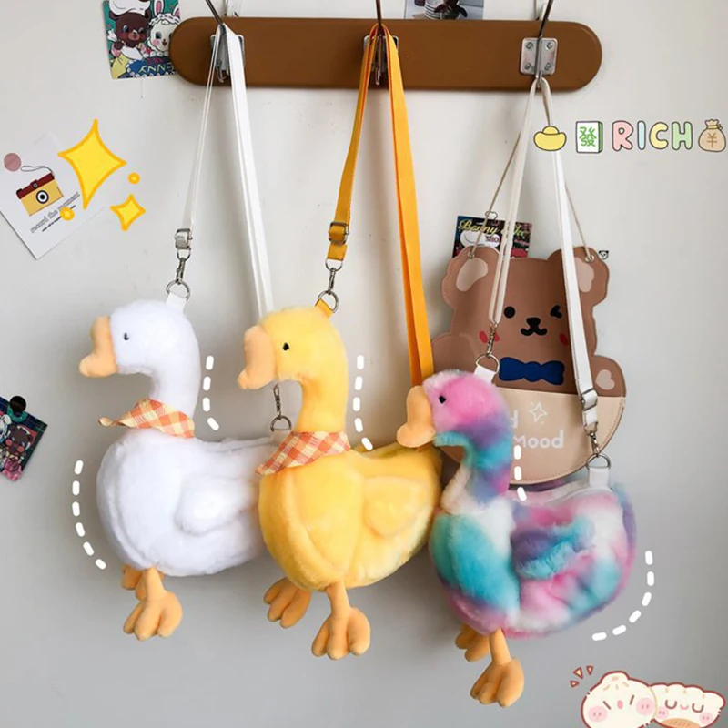 Cute Soft Plush Duck Crossbody Bags for Women Fashion Cartoon Plush Duck Shoulder Bags Winter Warm Furry Pet Women Handbags 2021
Cute Soft Plush Duck Crossbody Bags for Women Fashion Cartoon Plush Duck Shoulder Bags Winter Warm Furry Pet Women Handbags 2021