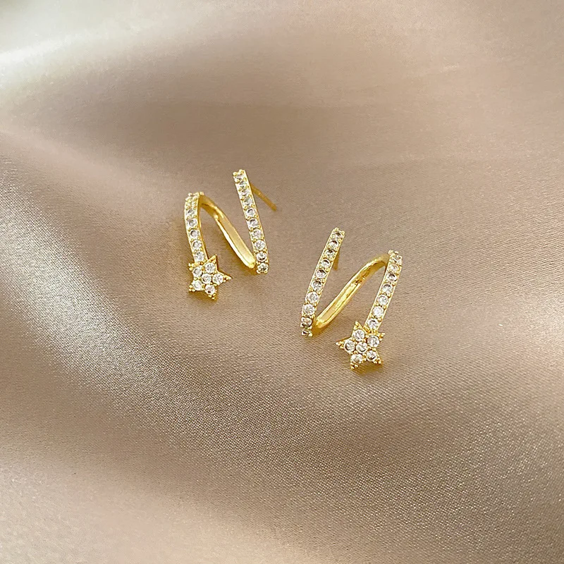 2021 New Arrival Geometric Contracted Sweet Senior Shiny Crystal Stud Earrings Fashion Korean Fine Stars Women Earrings
2021 New Arrival Geometric Contracted Sweet Senior Shiny Crystal Stud Earrings Fashion Korean Fine Stars Women Earrings