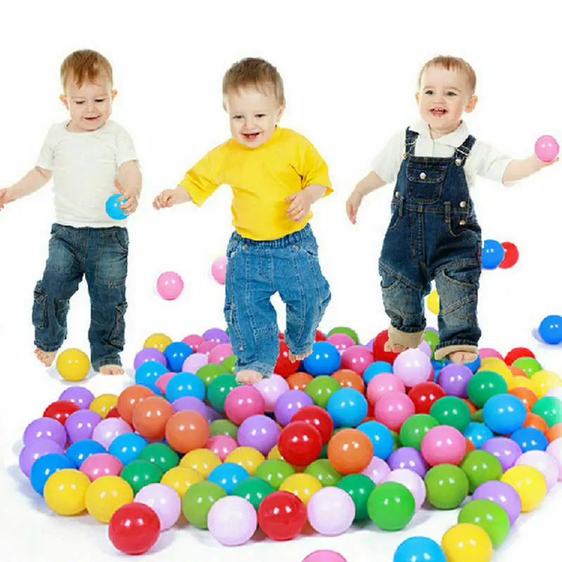 10 шт. Экологичные забавные детские игрушки цветные мягкие пластиковые шары для