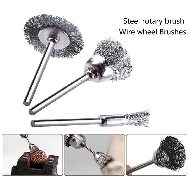 90Pcs Wire Brushes Set Steel Wire Wheels Pen-Shape & 1set Diamond Cutting Wheel 10PCS 30mm Cut Off Discs Coated
90Pcs Wire Brushes Set Steel Wire Wheels Pen-Shape & 1set Diamond Cutting Wheel 10PCS 30mm Cut Off Discs Coated