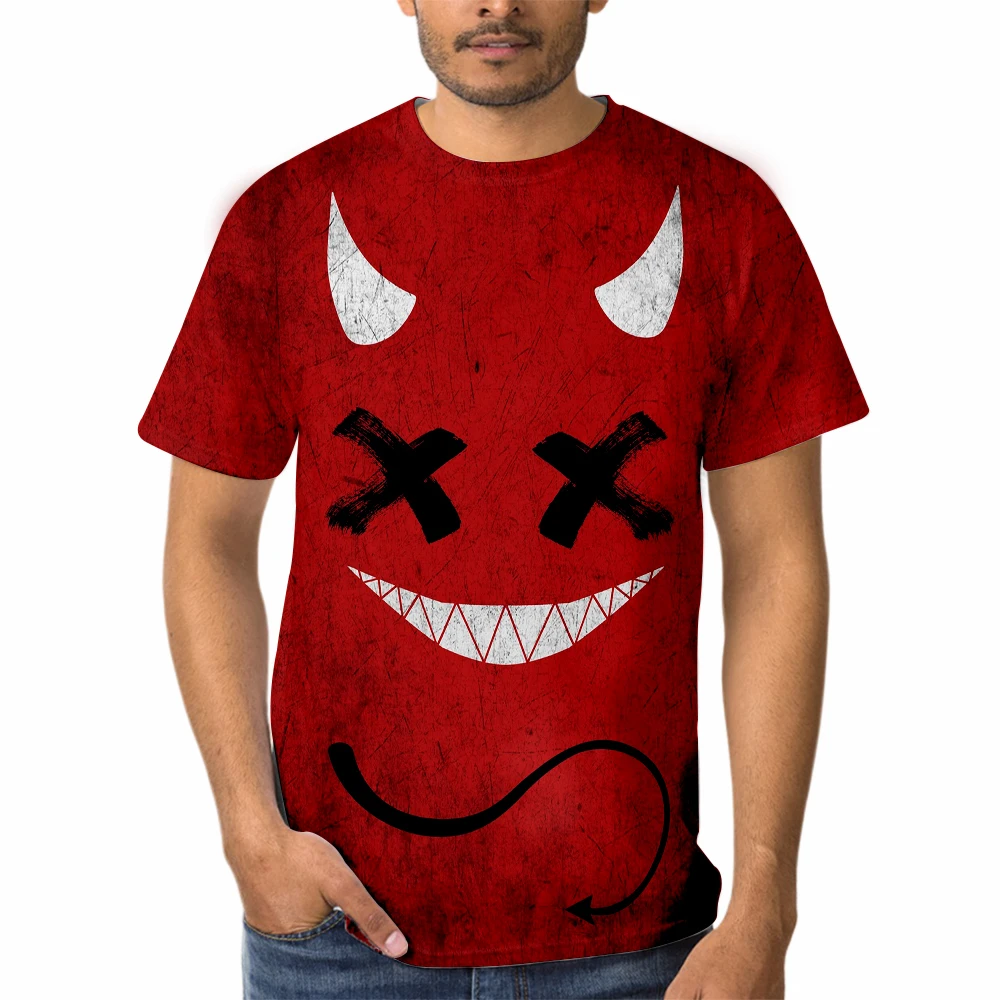 Xoxo Devil Smiling Face Pattern 3d Printed T-Shirt Fashion Cool Men'S Street Casual Tshirts O-Neck Short Sleeve T Shirt Tee Tops
Xoxo Devil Smiling Face Pattern 3d Printed T-Shirt Fashion Cool Men'S Street Casual Tshirts O-Neck Short Sleeve T Shirt Tee Tops