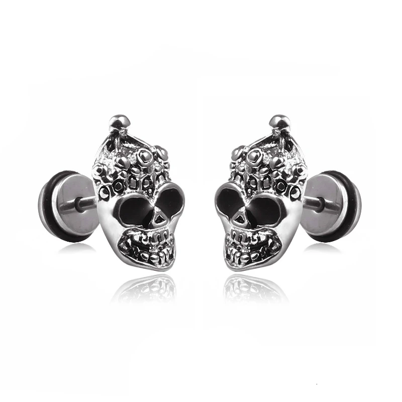 Stainless Steel Earring Skeleton Punk Rock Stud Earrings For Men Hip-hop Ornaments Metal Skull Piercing Earrings Oorbellen 1pcs
Stainless Steel Earring Skeleton Punk Rock Stud Earrings For Men Hip-hop Ornaments Metal Skull Piercing Earrings Oorbellen 1pcs