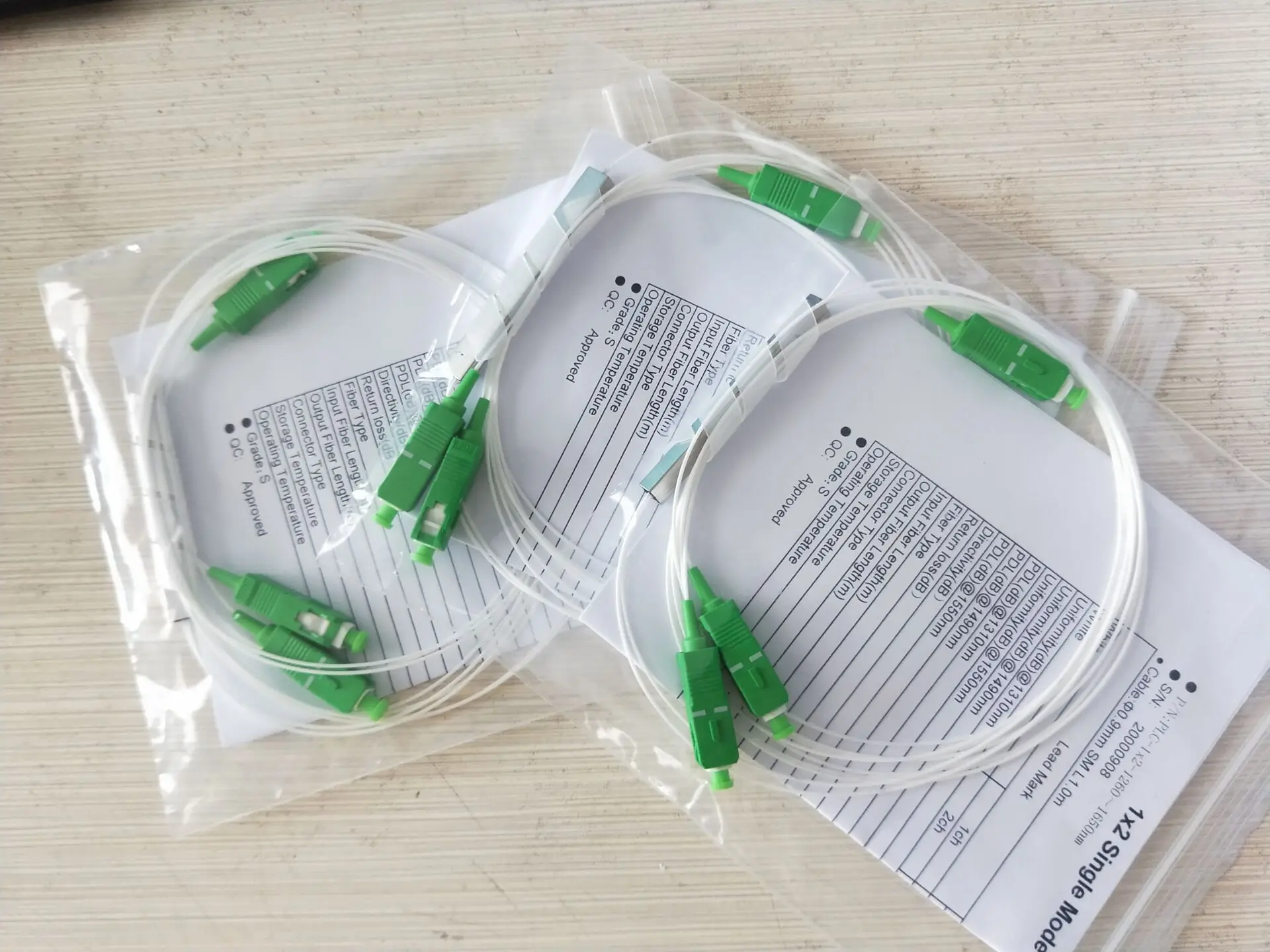 1X2 FTTH PLC разветвитель/волоконно-оптический разветвители APC стальная трубка
