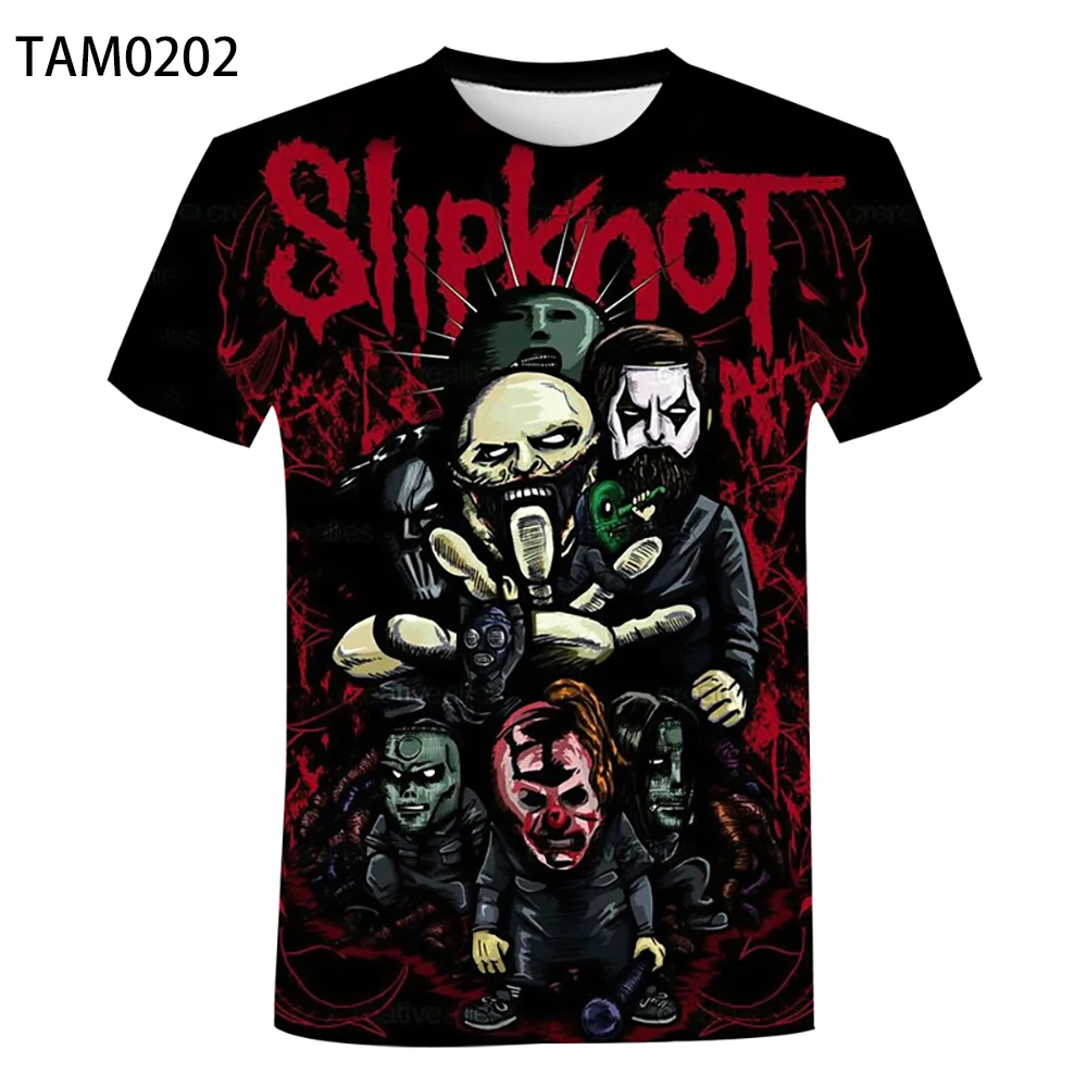 Slipknot Fashion 3d Digital Printed Rock Top Tee T Shirt Men Cartoon short T-Shirt Casual Cool Streetwear Hip Hop 
Slipknot Fashion 3d Digital Printed Rock Top Tee T Shirt Men Cartoon short T-Shirt Casual Cool Streetwear Hip Hop