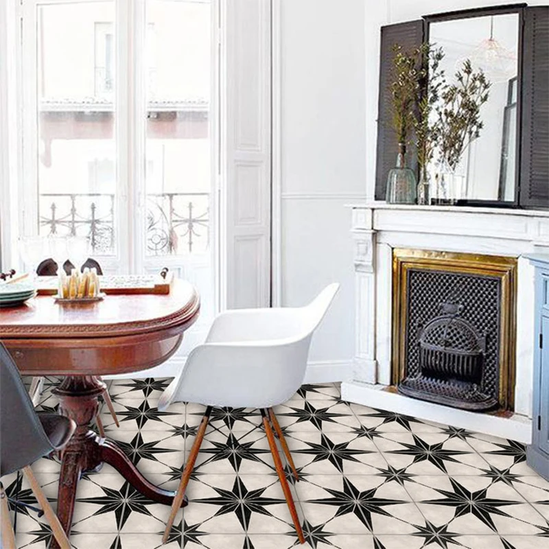 Retro Floor Tiles Wall Sticker Kitchen Bathroom Home Decor Peel & Stick Art Mural Wear-resistant Walkable Floor Decal 10/15/20/3
Retro Floor Tiles Wall Sticker Kitchen Bathroom Home Decor Peel & Stick Art Mural Wear-resistant Walkable Floor Decal 10/15/20/3