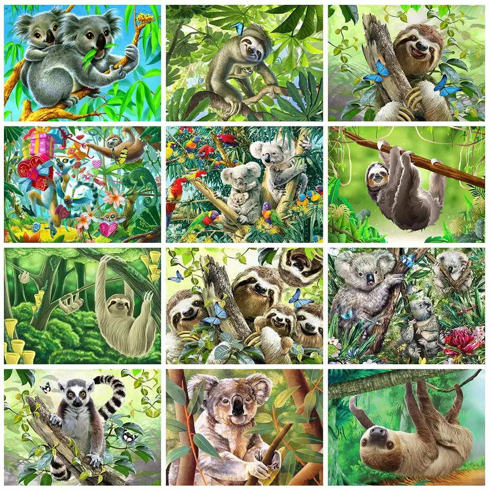 5D алмазная живопись коала полная квадратная/круглая Стразы мозаика Алмазная вышивка Ленивец животные Набор для вышивки крестиком домашний... 
5D алмазная живопись коала полная квадратная/круглая Стразы мозаика Алмазная вышивка Ленивец животные Набор для вышивки крестиком домашний...