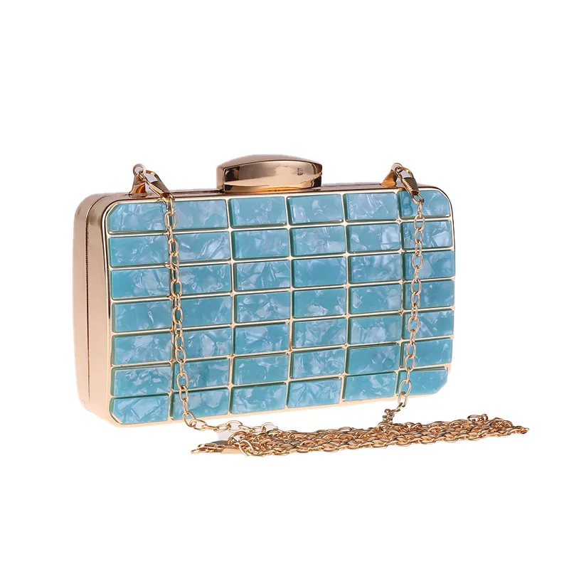 Brand Fashion Designer Women New Acrylic Green Beige Patchwork Evening Bag Luxury Party Handbag Woman Casual Box Clutch Purse
Brand Fashion Designer Women New Acrylic Green Beige Patchwork Evening Bag Luxury Party Handbag Woman Casual Box Clutch Purse