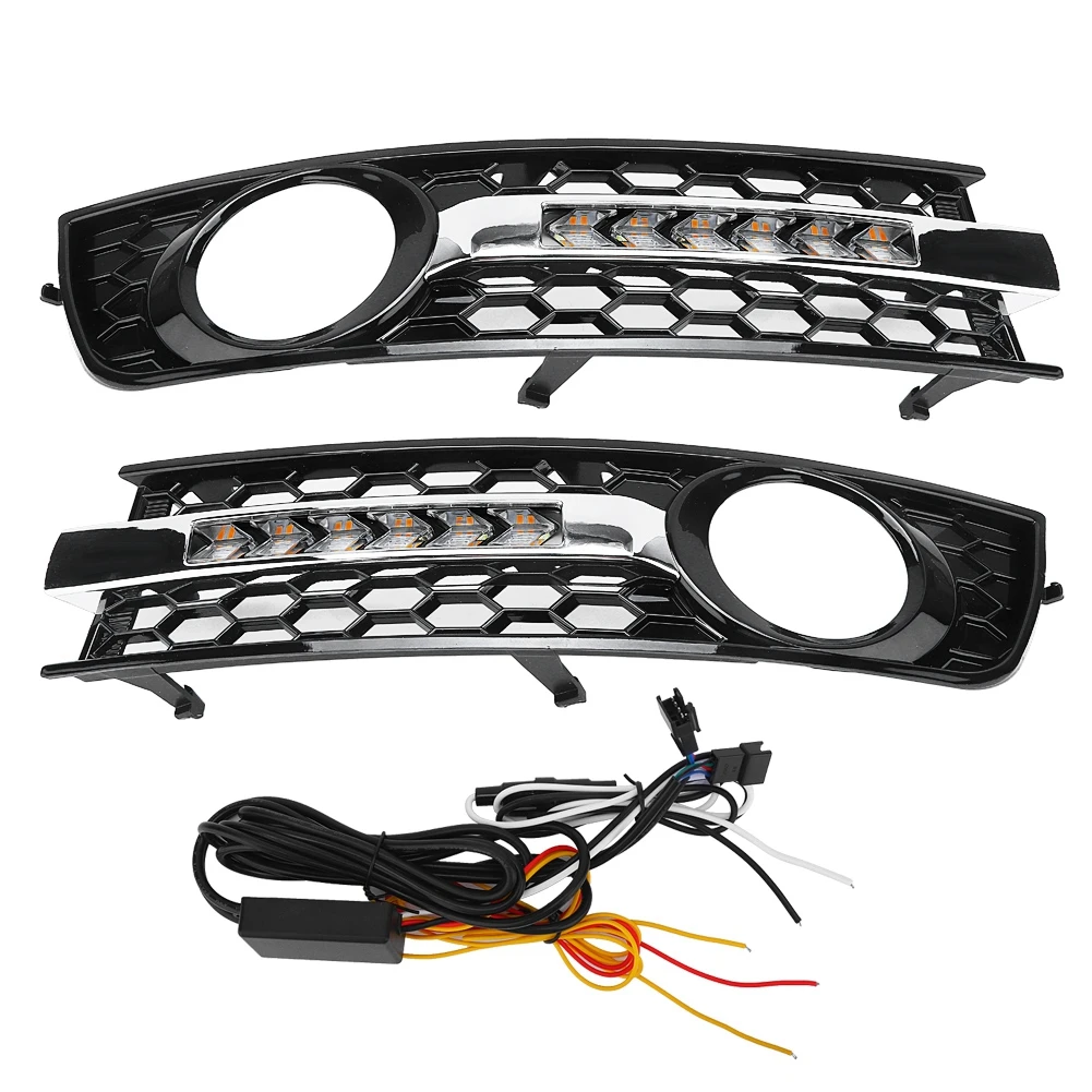 2pcs Car Flowing LED DRL Turn Signal Light Front Bumper Grille Fog Lamp for Audi A4 B6 01-05
2pcs Car Flowing LED DRL Turn Signal Light Front Bumper Grille Fog Lamp for Audi A4 B6 01-05