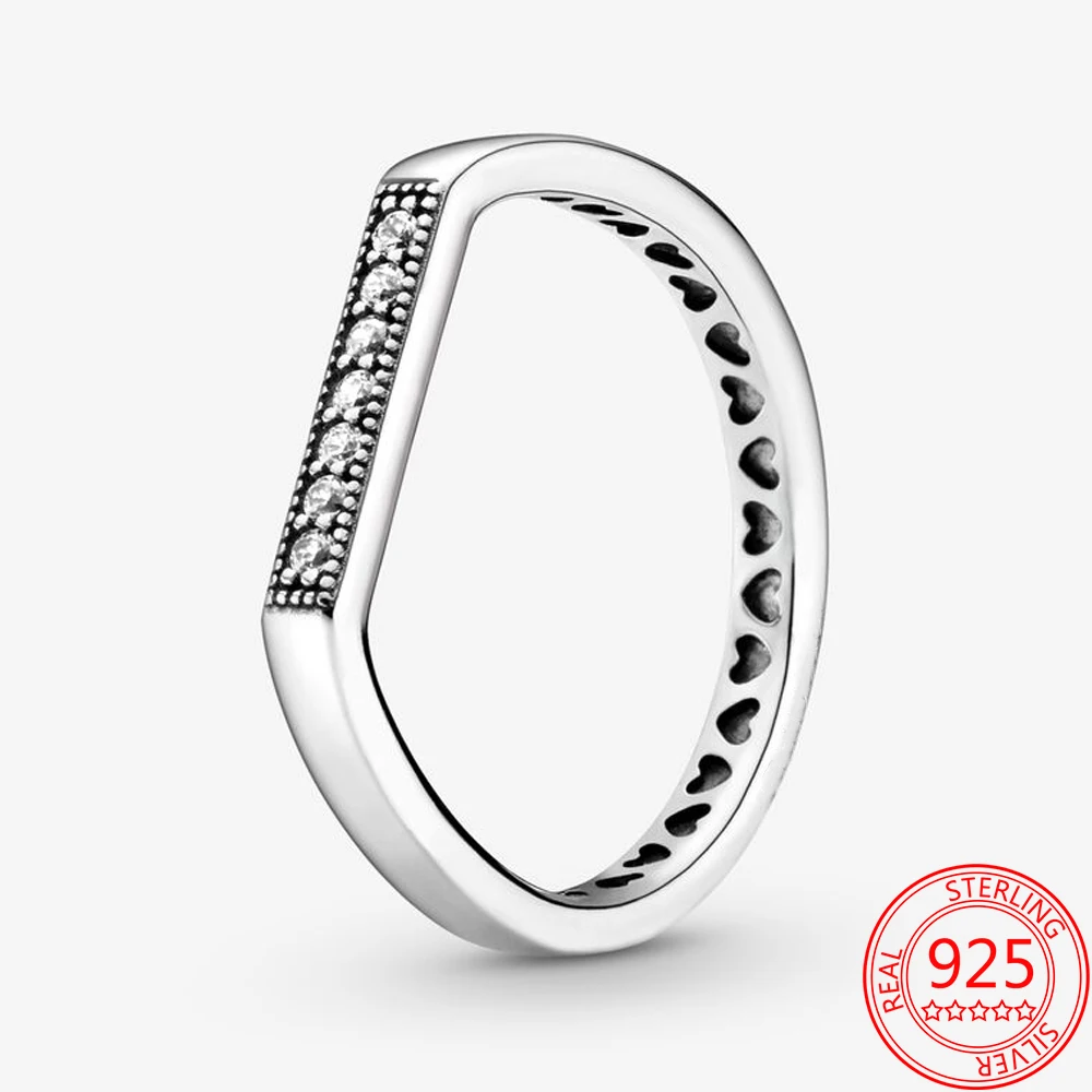 Real 925 Sterling Silver Sparkling Strip Flat Cubic Halo Stone Diamond Ring DIY Brand Jewelry Ring
Real 925 Sterling Silver Sparkling Strip Flat Cubic Halo Stone Diamond Ring DIY Brand Jewelry Ring