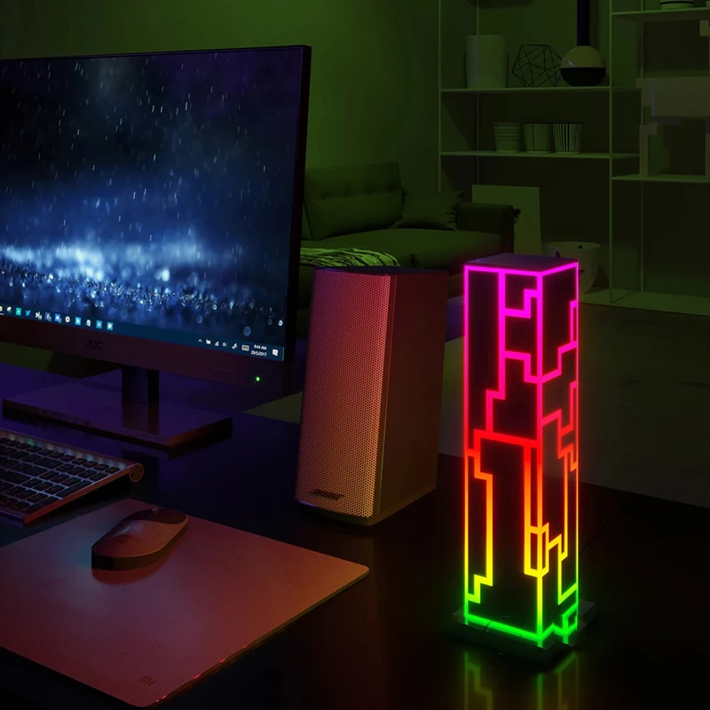 Разноцветный кубический современный дизайн, светодиодная лампа RGB для домашнего декора, настольная лампа с дистанционным управлением, Офис...
Разноцветный кубический современный дизайн, светодиодная лампа RGB для домашнего декора, настольная лампа с дистанционным управлением, Офис...