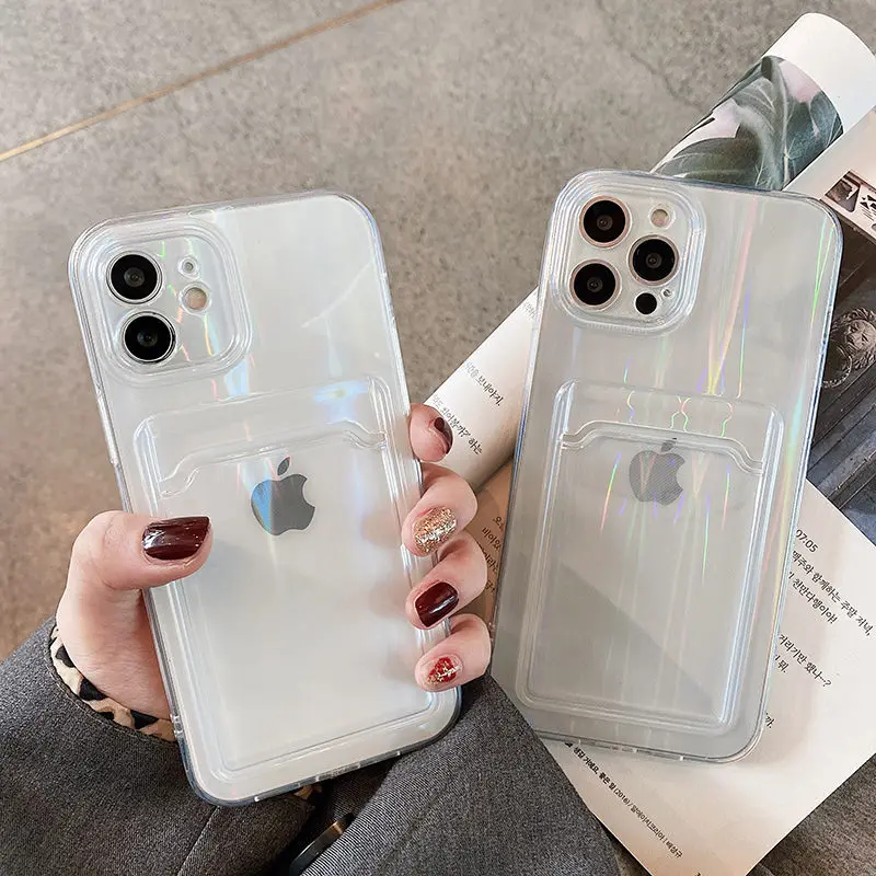 Laser Card Bag Clear Phone Case For iPhone 13 12 11 Pro Max XS Max XR X 7 8 Plus 13 Pro Soft Transparent Card Holder Wallet Case
Laser Card Bag Clear Phone Case For iPhone 13 12 11 Pro Max XS Max XR X 7 8 Plus 13 Pro Soft Transparent Card Holder Wallet Case