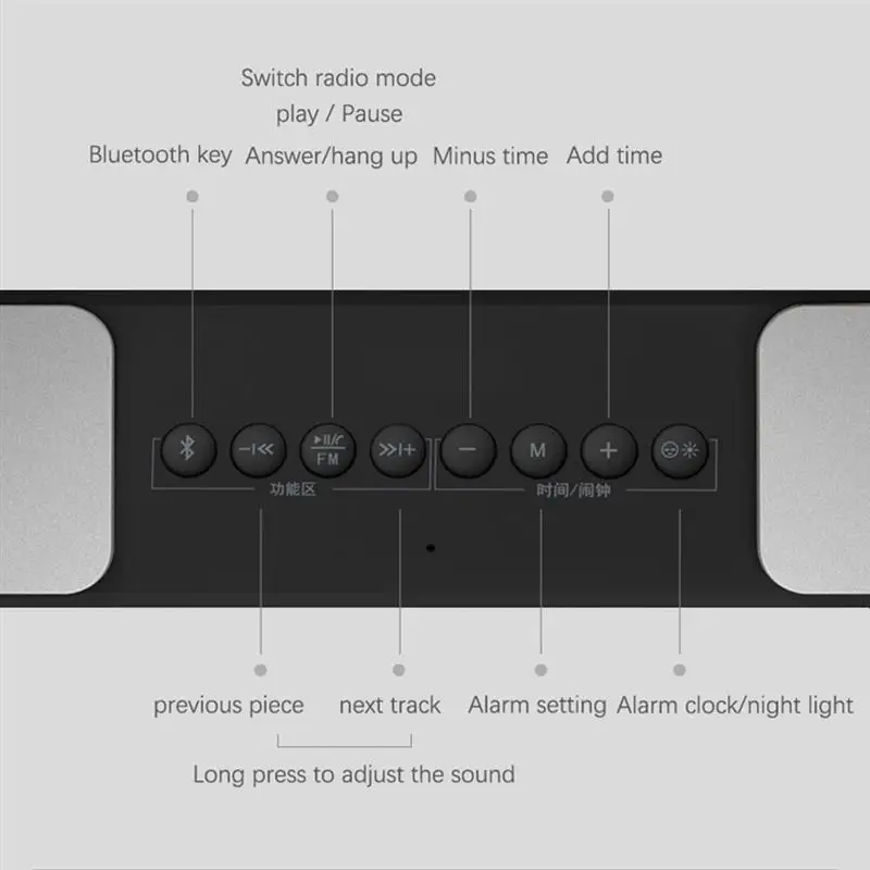 Lenovo L022 Bluetooth Speaker Radio Alarm Clock Radio Digital Alarm Clock DIY Ringtone One-Click Snooze BT Call Speaker FM Radio
Lenovo L022 Bluetooth Speaker Radio Alarm Clock Radio Digital Alarm Clock DIY Ringtone One-Click Snooze BT Call Speaker FM Radio