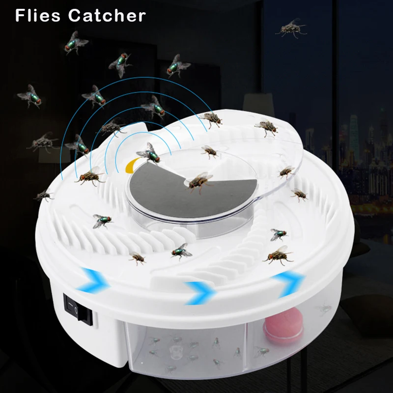 USB Portable Silent Fly Trap Anti Fly Killer Traps Automatic Flycatcher Device Insect Pest Reject Control Catcher Fly Trap
USB Portable Silent Fly Trap Anti Fly Killer Traps Automatic Flycatcher Device Insect Pest Reject Control Catcher Fly Trap