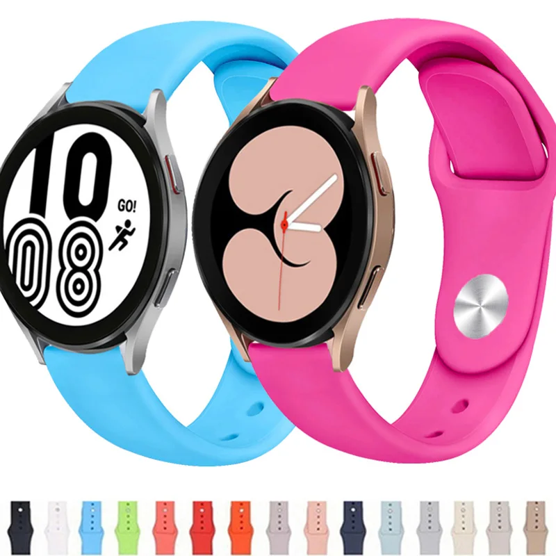 20mm/22mm strap For Samsung Galaxy watch 4/Classic Active 2/3/46mm/42mm/Gear S3 Frontier Silicone bracelet Huawei GT 2/pro band
20mm/22mm strap For Samsung Galaxy watch 4/Classic Active 2/3/46mm/42mm/Gear S3 Frontier Silicone bracelet Huawei GT 2/pro band